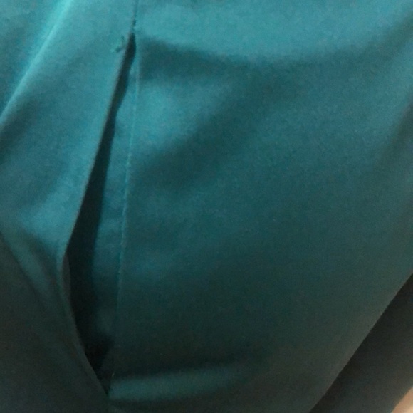 Talbots green full length A line dress - Picture 2 of 4